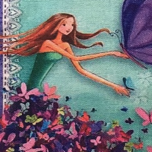 Kislány virágok között mintás egyedi gymbag hátizsák, edzéshez, úszáshoz, kiránduláshoz - táska & tok - hátizsák - tornazsák, gymbag - Meska.hu