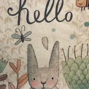 Nyuszi mintás egyedi gymbag hátizsák - táska & tok - hátizsák - tornazsák, gymbag - Meska.hu