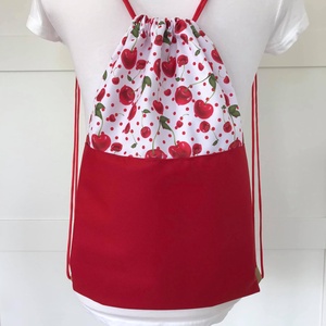 Cseresznye mintás, gymbag hátizsák  - Meska.hu