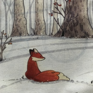 Róka az erdőben mintás egyedi gymbag hátizsák - Artiroka, Táska & Tok, Hátizsák, Tornazsák, Gymbag, Varrás, Hímzés, MESKA