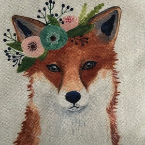 Róka mintás egyedi gymbag hátizsák - Artiroka, Táska & Tok, Hátizsák, Tornazsák, Gymbag, Varrás, Hímzés, MESKA