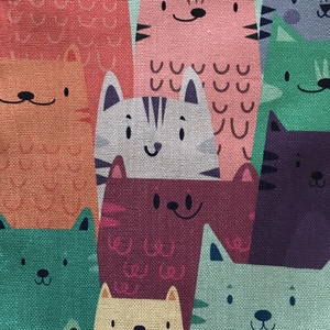 Cica mintás egyedi gymbag hátizsák - Artiroka, Táska & Tok, Hátizsák, Tornazsák, Gymbag, Varrás, Hímzés, MESKA