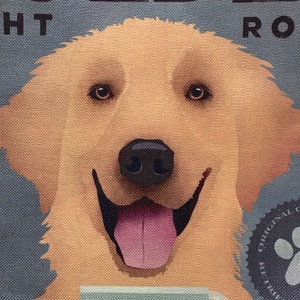 Golden retriever kutya mintás egyedi gymbag hátizsák - Artiroka, Táska & Tok, Hátizsák, Tornazsák, Gymbag, Varrás, Hímzés, MESKA