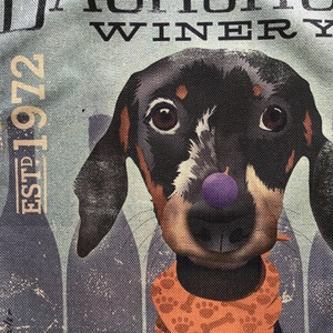 Tacskó kutya mintás egyedi gymbag hátizsák - Artiroka, Táska & Tok, Hátizsák, Tornazsák, Gymbag, Varrás, Hímzés, MESKA