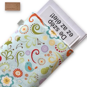 Prémium pamut KÖNYVTOK - madarak és virágok - Artiroka design, Könyv & Zene, Könyvtok, Varrás, Hímzés, MESKA