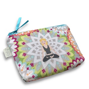 Jóga mintás irattartó pénztárca - Artiroka, Táska & Tok, Pénztárca & Más tok, Kártyatartó & Irattartó, Varrás, Hímzés, MESKA