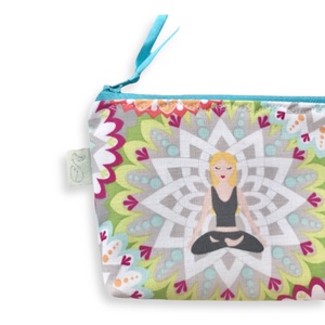 Jóga mintás irattartó pénztárca - Artiroka - táska & tok - pénztárca & más tok - kártyatartó & irattartó - Meska.hu