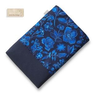 Vízálló KÖNYVTOK kék nefelejcs mintával  - Artiroka - könyv & zene - könyvtok - Meska.hu