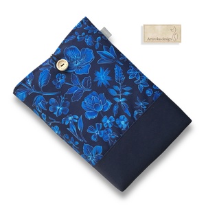 Vízálló KÖNYVTOK kék nefelejcs mintával  - Artiroka - könyv & zene - könyvtok - Meska.hu