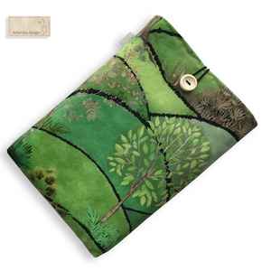 Tavaszi titkos kert mintás, bélelt könyvtok - könyv & zene - könyvtok - Meska.hu