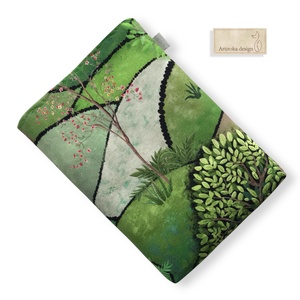 Tavaszi titkos kert mintás, bélelt könyvtok - könyv & zene - könyvtok - Meska.hu