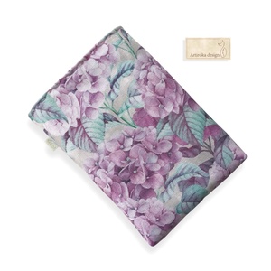 Hortenzia virágok mintás könyvtok - Artiroka - könyv & zene - könyvtok - Meska.hu