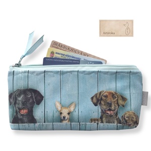 Kutya mintás prémium pamut tolltartó neszesszer, szemüvegtok - táska & tok - neszesszer - Meska.hu