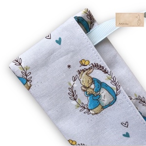 Kulcstartó tok - Nyuszi mintás - táska & tok - kulcstartó & táskadísz - kulcstartó - Meska.hu