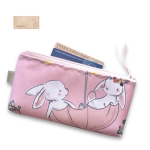 Vidám nyuszik mintás vízálló tolltartó neszesszer vagy szemüvegtok, Táska & Tok, Neszesszer, Varrás, Hímzés, MESKA