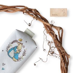 Nyuszi család mintás prémium pamut, papírzsebkendő tartó, Táska & Tok, Pénztárca & Más tok, Zsebkendőtartó tok, Varrás, MESKA