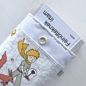 A kis herceg mintás vízálló,  zsebes könyvtok gombos zárral  -  Artiroka design  - könyv & zene - könyvtok - Meska.hu