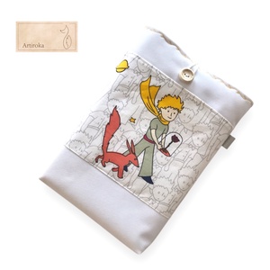A kis herceg mintás vízálló,  zsebes könyvtok gombos zárral  -  Artiroka design  - Meska.hu