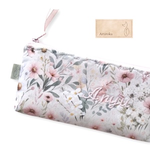 Virágoskert mintás tolltartó neszesszer akár névhímzéssel  - Meska.hu