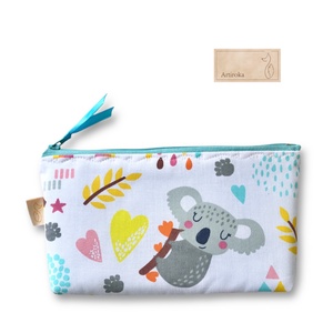 Koala mackó mintás irattartó pénztárca vagy tolltartó neszesszer - SZETT - Artiroka design - táska & tok - neszesszer - Meska.hu