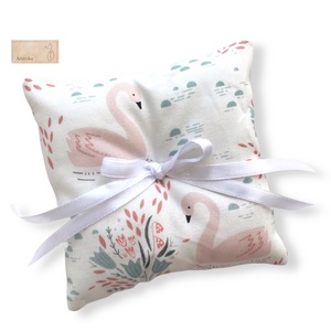 Hattyú mintás pasztell gyűrűpárna , Esküvő, Kiegészítők, Gyűrűtartó & Gyűrűpárna, Varrás, MESKA