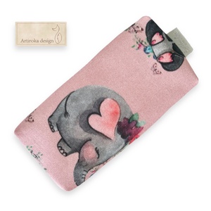 Elefánt mintás, PRÉMIUM  papírzsebkendő tartó tok - Meska.hu