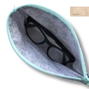 Pasztell virág mintás tolltartó neszesszer vagy irattartó pénztárca - táska & tok - pénztárca & más tok - szemüvegtok - Meska.hu