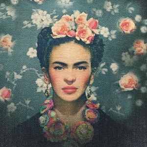 Frida Kahlo mintás egyedi gymbag hátizsák - Artiroka - táska & tok - hátizsák - tornazsák, gymbag - Meska.hu