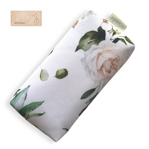 Rózsa mintás papírzsebkendő tartó vízálló textilből - Artiroka - táska & tok - pénztárca & más tok - zsebkendőtartó tok - Meska.hu