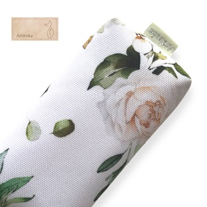 Rózsa mintás papírzsebkendő tartó vízálló textilből - Artiroka, Táska & Tok, Pénztárca & Más tok, Zsebkendőtartó tok, Varrás, MESKA