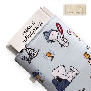 Snoopy kutya és barátai mintás KÖNYVTOK  - könyv & zene - könyvtok - Meska.hu