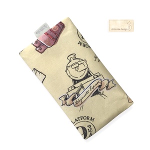 Harry Potter - Hogwarts Expressz, 9 3/4 vágány  - mintás PRÉMIUM pamut zsebkendő tartó , Táska & Tok, Pénztárca & Más tok, Zsebkendőtartó tok, Varrás, MESKA