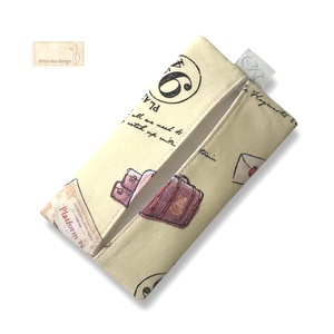 Harry Potter - Hogwarts Expressz, 9 3/4 vágány  - mintás PRÉMIUM pamut zsebkendő tartó  - táska & tok - pénztárca & más tok - zsebkendőtartó tok - Meska.hu