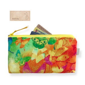 Pillangók szárnyán - Színes, színátmenetes, pillangó mintás prémium tolltartó neszesszer, szemüvegtok - táska & tok - pénztárca & más tok - kártyatartó & irattartó - Meska.hu