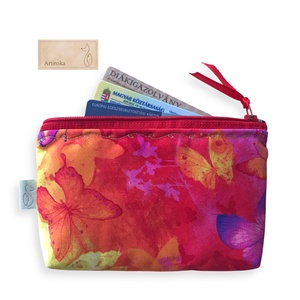 Pillangók szárnyán - színes, pillangó mintás prémium irattartó pénztárca  - táska & tok - pénztárca & más tok - pénztárca - női pénztárca - Meska.hu