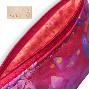 Pillangók szárnyán - színes, pillangó mintás prémium irattartó pénztárca  - táska & tok - pénztárca & más tok - pénztárca - női pénztárca - Meska.hu