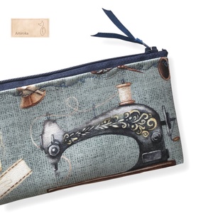 Vintage varrógép mintás tolltartó neszesszer, szemüvegtok vagy  mobiltok , Táska & Tok, Neszesszer, Varrás, Hímzés, MESKA