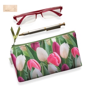 Tulipán virág mintás vízálló neszesszer, pénztárca - táska & tok - pénztárca & más tok - pénztárca - női pénztárca - Meska.hu