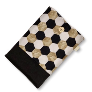 Elegáns könyvtok vízálló textilből, mozaiklap mintával akár gombos zárral - könyv & zene - könyvtok - Meska.hu