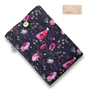 Könyvtok, vízálló textilből, hajnali pipacsmező mintával  - könyv & zene - könyvtok - Meska.hu