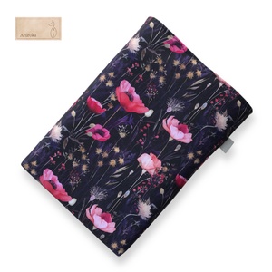 Könyvtok, vízálló textilből, hajnali pipacsmező mintával  - könyv & zene - könyvtok - Meska.hu