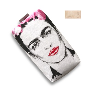 Frida Kahlo mintás, bélelt papírzsebkendő tartó   - Meska.hu