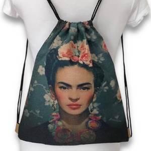 Frida Kahlo mintás egyedi gymbag hátizsák - Artiroka - Meska.hu
