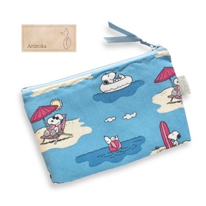 SNOOPY a Balatonnál mintás prémium irattartó pénztárca  - Artiroka design - otthon & életmód - papír, írószer - tolltartó & ceruzatekercs - Meska.hu