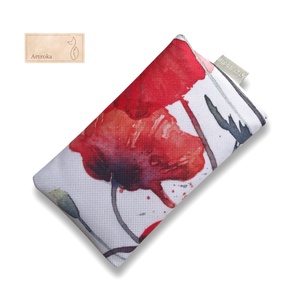 Pipacs mintás, vízálló  zsebkendő tartó - Artiroka design - Meska.hu