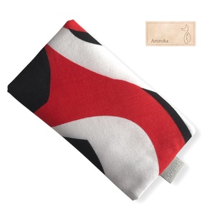 Retro mintás pamut textil papírzsebkendő tartó -  Artiroka design - táska & tok - pénztárca & más tok - zsebkendőtartó tok - Meska.hu