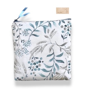 Levelek és termések mintás uzsonna tasak neszesszer - zipper bag  - Artiroka design - táska & tok - uzsonna- & ebéd tartó - ebéd tasak, doboz - Meska.hu