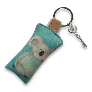 Koala mackó mintás kulcstartó, vintage kulcs medállal - táska & tok - kulcstartó & táskadísz - kulcstartó - Meska.hu