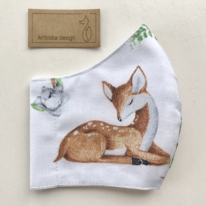  Őzike mintás arcmaszk, szájmaszk, maszk - Artiroka design - női - női - Meska.hu