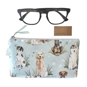 Kutya mintás prémium irattartó neszesszer, tolltartó vagy szemüvegtok -   Artiroka design, Táska & Tok, Neszesszer, Varrás, Hímzés, MESKA